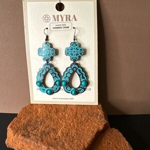 NWT Myra Bag Turquoise "Monte Stone" Earrings